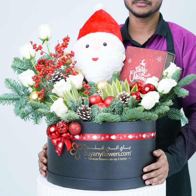 Winter Holidays Flower Hamper - Flowers gift from Buy Any Flowers Dubai in Al Quoz Industrial Area 4, Dubai, UAE - image 2