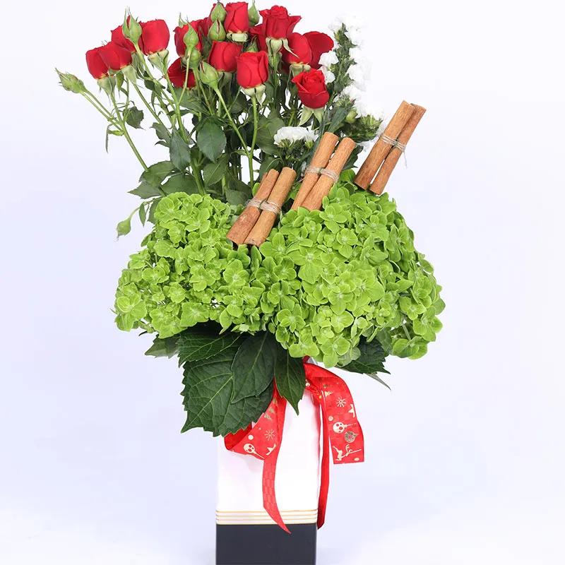 Christmas Jolly Flower Vase - Flowers gift from Buy Any Flowers Dubai in Al Quoz Industrial Area 4, Dubai, UAE - image 2