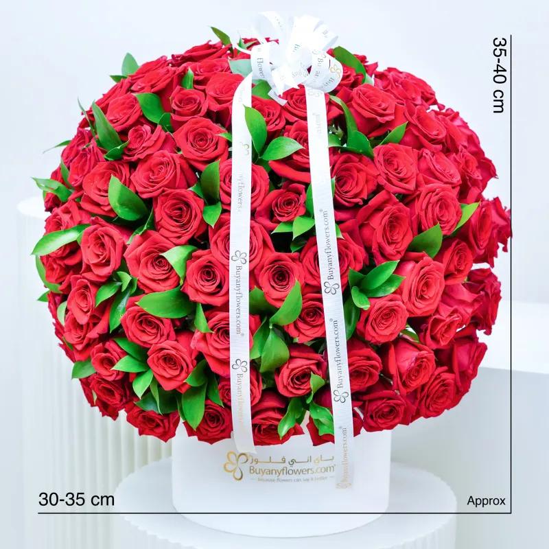 Blush 151 Red Roses Box - Flowers gift from Buy Any Flowers Dubai in Al Quoz Industrial Area 4, Dubai, UAE - image 4