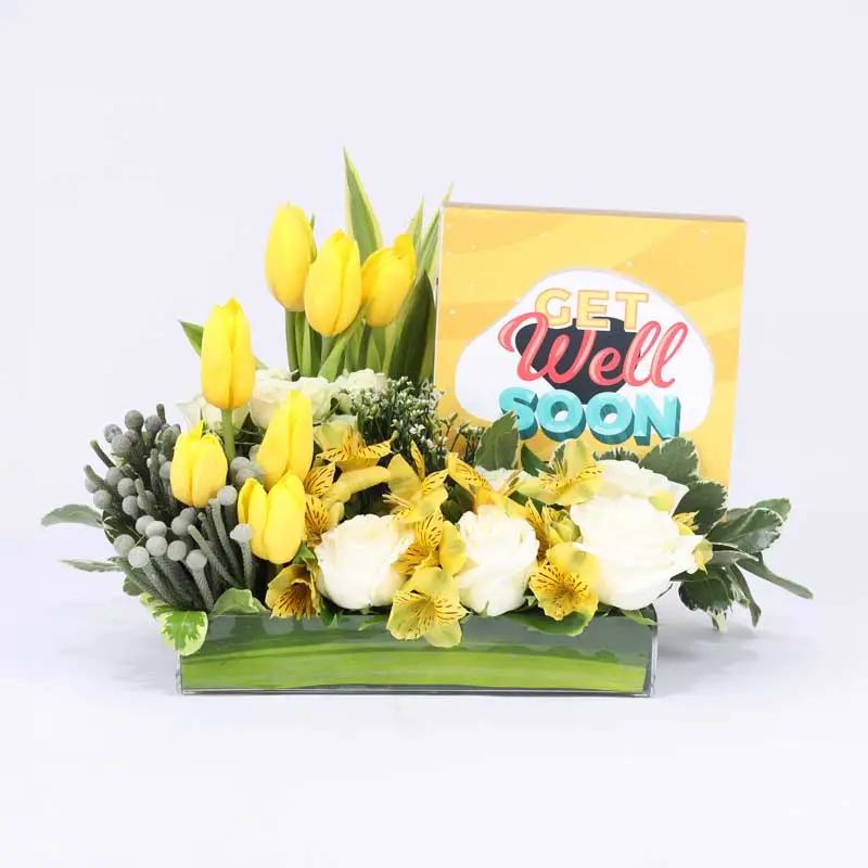 Recovery Flowers and Get Well Soon Chocolates Arrangement in Dubai