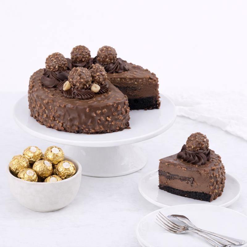 Ferrero Rocher Cake 4 Portion - Cakes gift from Buy Any Flowers Dubai in Al Quoz Industrial Area 4, Dubai, UAE - image 3