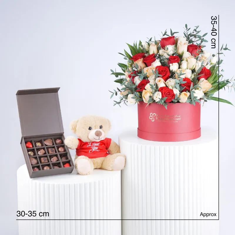 Forever in Bloom Rose Box Trio - Gift Sets gift from Buy Any Flowers Dubai in Al Quoz Industrial Area 4, Dubai, UAE - image 4