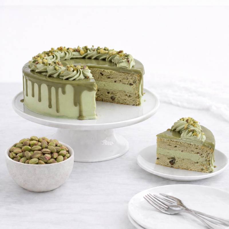 Pistachio Cake 4 Portion - Cakes gift from Buy Any Flowers Dubai in Al Quoz Industrial Area 4, Dubai, UAE - image 3