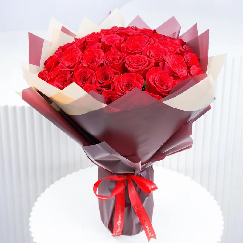 My Love 51 Red Roses Bouquet - Flowers gift from Buy Any Flowers Dubai in Al Quoz Industrial Area 4, Dubai, UAE