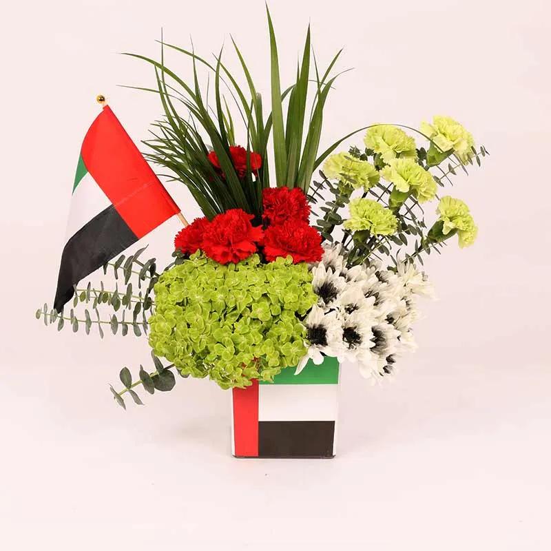 UAE is My Pride Flower Arrangement and Sweecho Chocolates - Chocolates gift from Buy Any Flowers Dubai in Al Quoz Industrial Area 4, Dubai, UAE - image 2