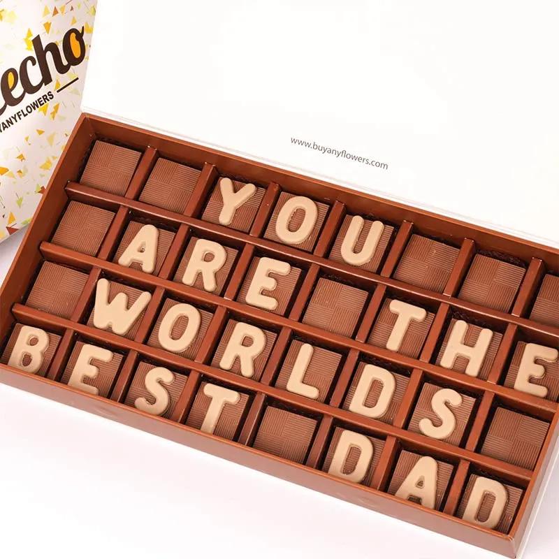 You Are The Worlds Best Dad Chocolates By Sweecho - Chocolates gift from Buy Any Flowers Dubai in Al Quoz Industrial Area 4, Dubai, UAE - image 3