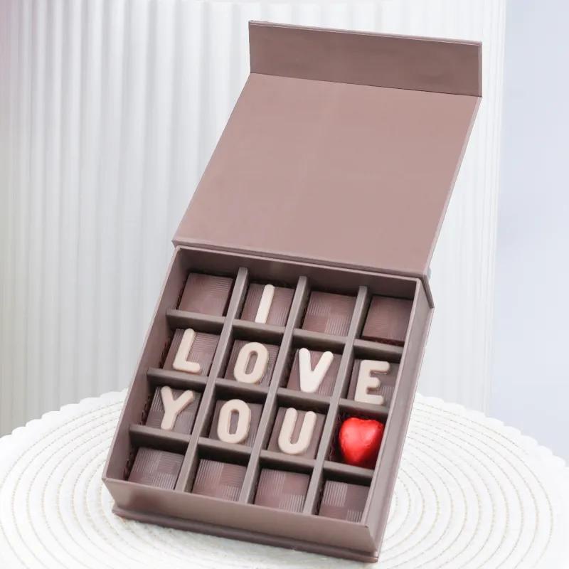 I Love You Chocolates and 7 Red Roses Bouquet - Gift Sets gift from Buy Any Flowers Dubai in Al Quoz Industrial Area 4, Dubai, UAE - image 2