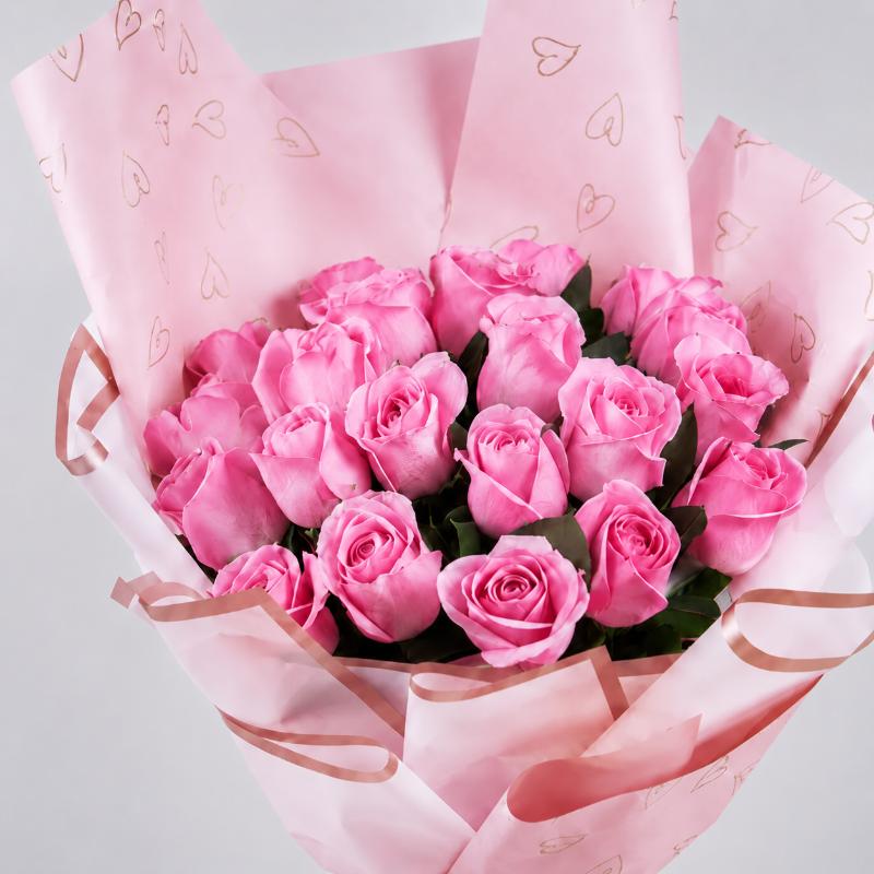 Pink Beauty 21 Roses - Flowers gift from Buy Any Flowers Dubai in Al Quoz Industrial Area 4, Dubai, UAE - image 2
