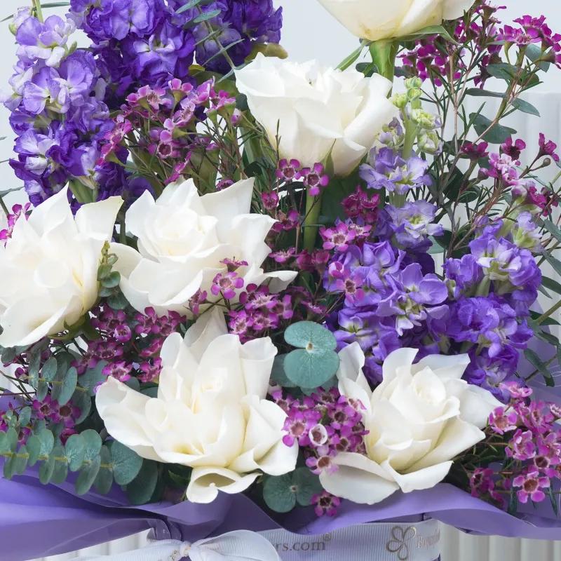 Purple Bloom Vase With Mug - Gift Sets gift from Buy Any Flowers Dubai in Al Quoz Industrial Area 4, Dubai, UAE - image 2