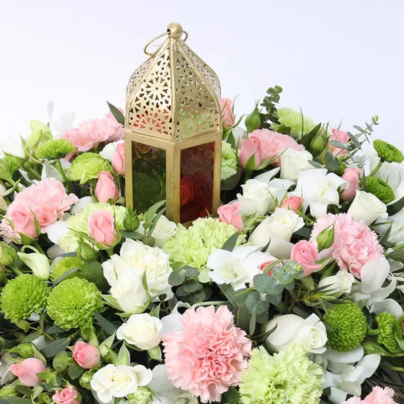Cluster Pink White and Green Table Arrangement - Flowers gift from Buy Any Flowers Dubai in Al Quoz Industrial Area 4, Dubai, UAE - image 3