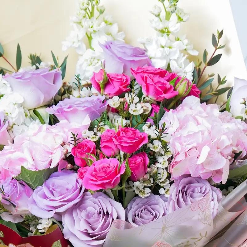 Royal Blush Bouquet - Flowers gift from Buy Any Flowers Dubai in Al Quoz Industrial Area 4, Dubai, UAE - image 2
