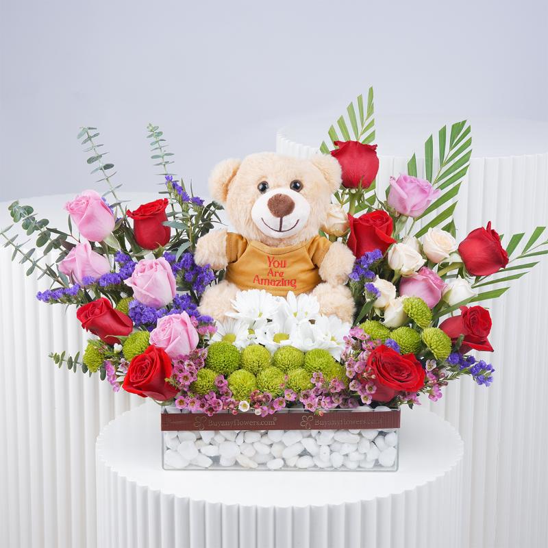 Forever Amazing Flower Arrangement - Flowers gift from Buy Any Flowers Dubai in Al Quoz Industrial Area 4, Dubai, UAE