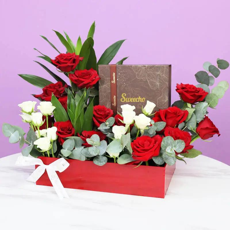 Scarlet Chocolate Flower Arrangement thumbnail 4