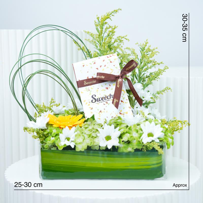 Wishes Flower and Chocolate Arrangement - Chocolates gift from Buy Any Flowers Dubai in Al Quoz Industrial Area 4, Dubai, UAE - image 4