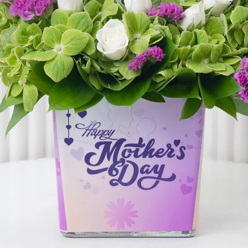 Lavender Grace Mothers Day Vase - Flowers gift from Buy Any Flowers Dubai in Al Quoz Industrial Area 4, Dubai, UAE - image 3