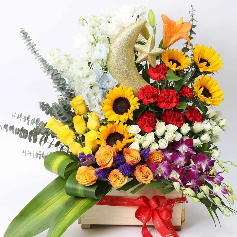 Grand Festive Floral Wishes - Flowers gift from Buy Any Flowers Dubai in Al Quoz Industrial Area 4, Dubai, UAE - image 2