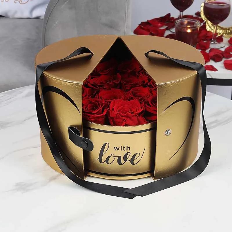 Golden Memories 13 Forever Red Roses Love Box thumbnail 2