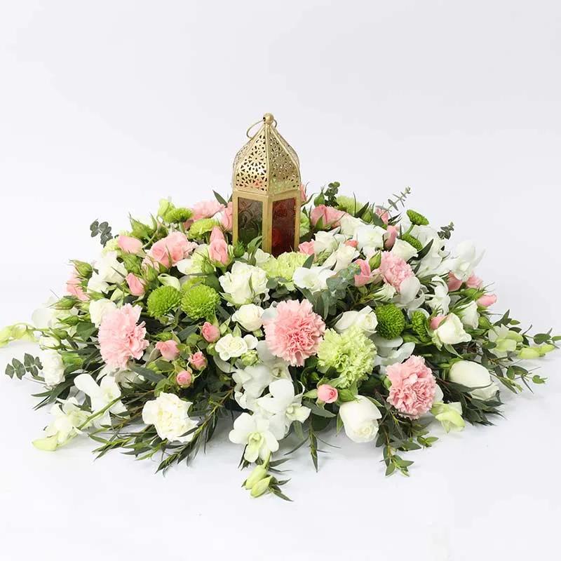 Cluster Pink White and Green Table Arrangement - Flowers gift from Buy Any Flowers Dubai in Al Quoz Industrial Area 4, Dubai, UAE - image 2