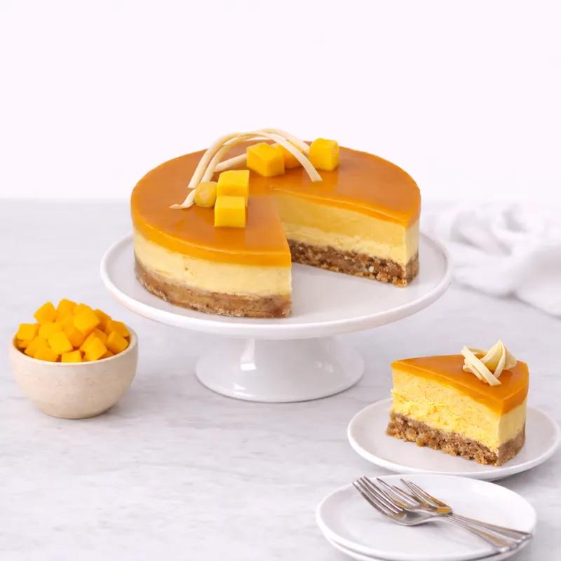 Mango Cheesecake 4 Portion - Cakes gift from Buy Any Flowers Dubai in Al Quoz Industrial Area 4, Dubai, UAE - image 2