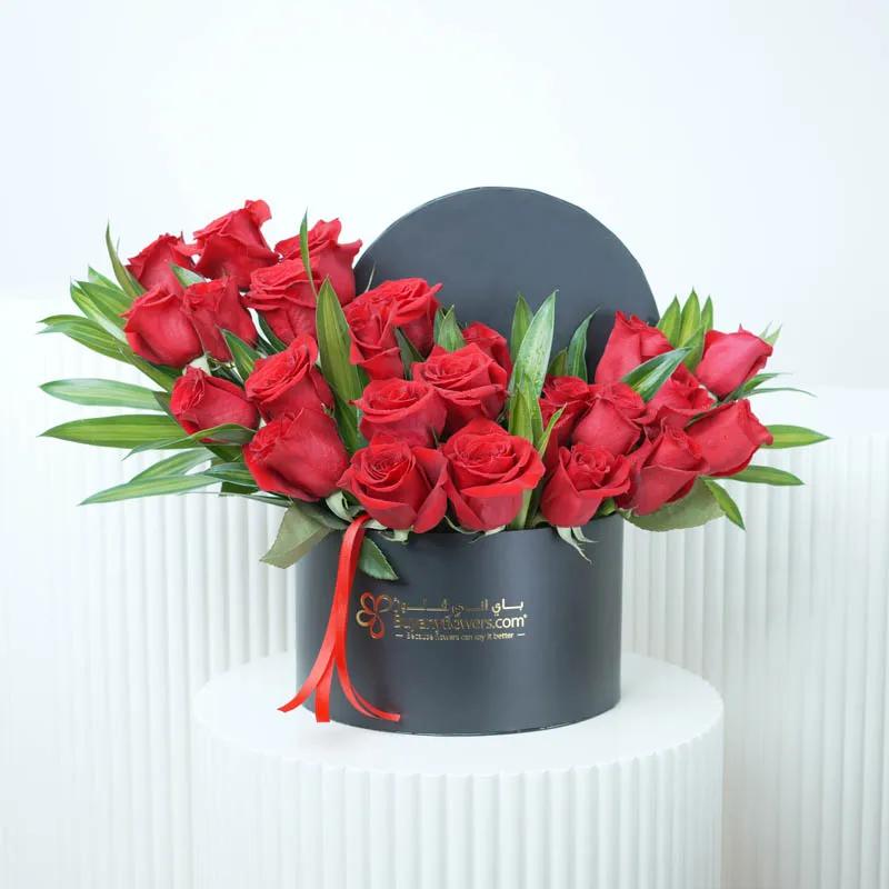 My Love Box 25 Red Roses - Flowers gift from Buy Any Flowers Dubai in Al Quoz Industrial Area 4, Dubai, UAE
