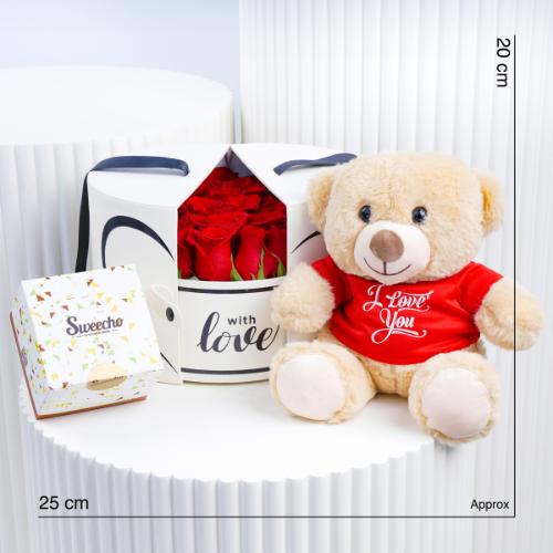 Love Surprise White Box Trio - Gift Sets gift from Buy Any Flowers Dubai in Al Quoz Industrial Area 4, Dubai, UAE - image 4