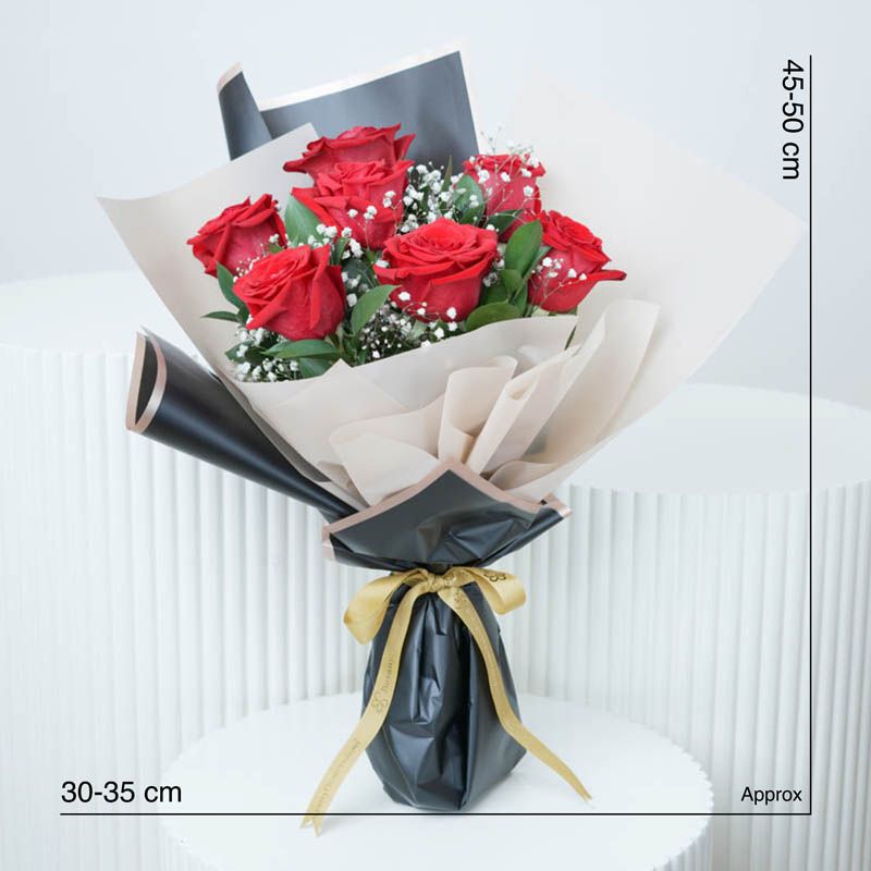 Shades Of Love Red Roses Bouquet Standard thumbnail 4