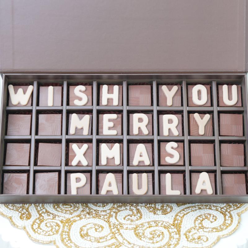 Customize Merry Christmas Chocolate By Sweecho - Chocolates gift from Buy Any Flowers Dubai in Al Quoz Industrial Area 4, Dubai, UAE - image 2