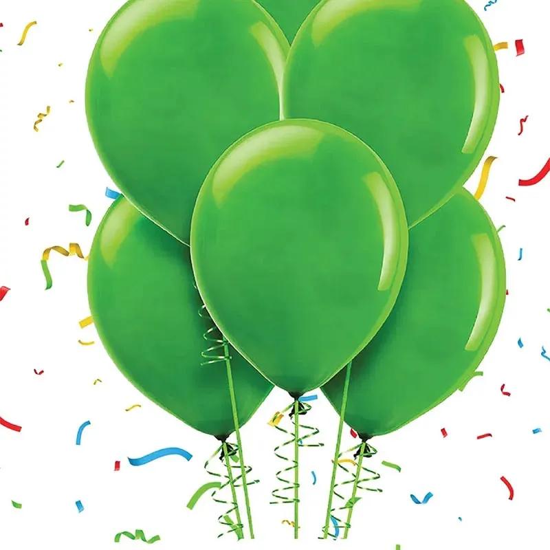 Green Helium Balloons 10 Pcs thumbnail 3