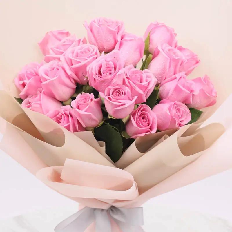 Belle 21 Pink Roses Bouquet - Flowers gift from Buy Any Flowers Dubai in Al Quoz Industrial Area 4, Dubai, UAE - image 2