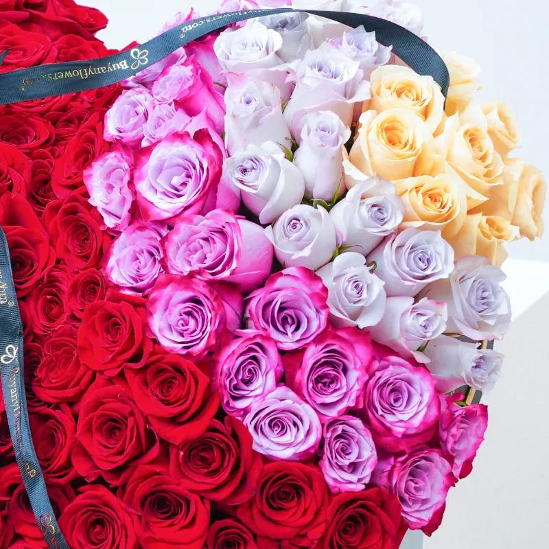 Endless Love 201 Roses 3D Heart Arrangement - Flowers gift from Buy Any Flowers Dubai in Al Quoz Industrial Area 4, Dubai, UAE - image 3