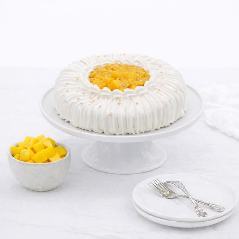 Delicious Mango Cake 4 Portion - Cakes gift from Buy Any Flowers Dubai in Al Quoz Industrial Area 4, Dubai, UAE