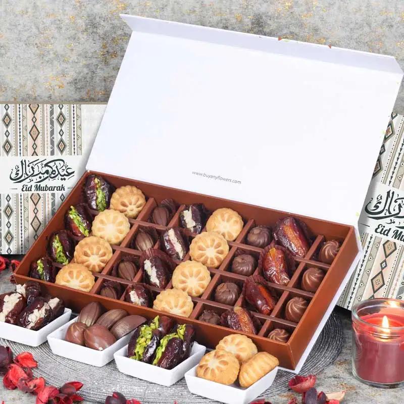 Eid Stuffed Dates Mamoul and Chocolates By Sweecho 32 Pcs Peach thumbnail 2