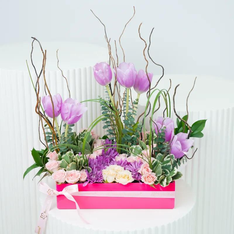 Lilac Charm Flower Arrangement - Flowers gift from Buy Any Flowers Dubai in Al Quoz Industrial Area 4, Dubai, UAE