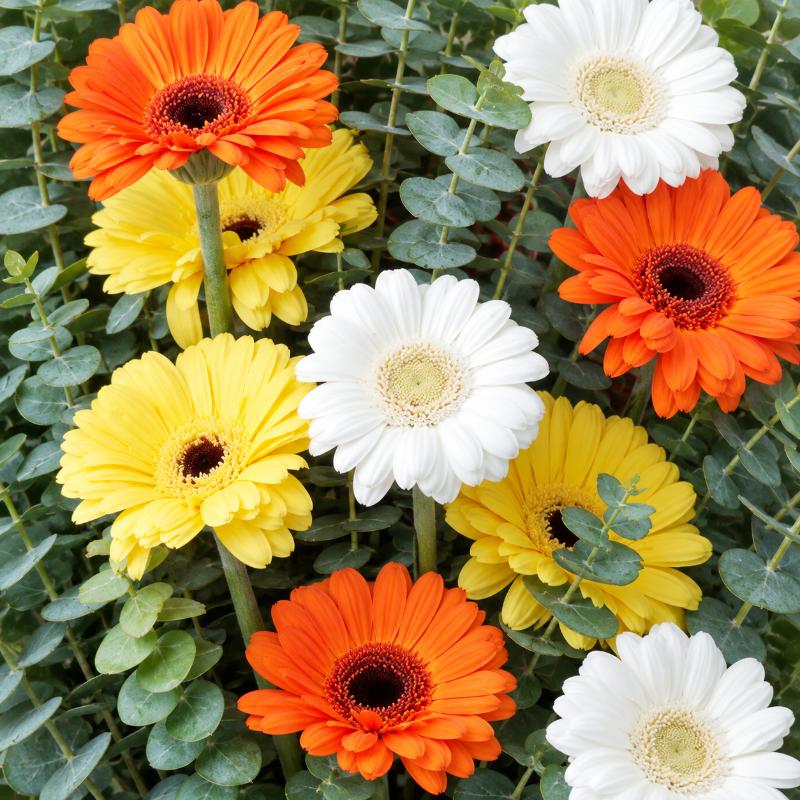Glow 9 Gerberas Bouquet - Flowers gift from Buy Any Flowers Dubai in Al Quoz Industrial Area 4, Dubai, UAE - image 2