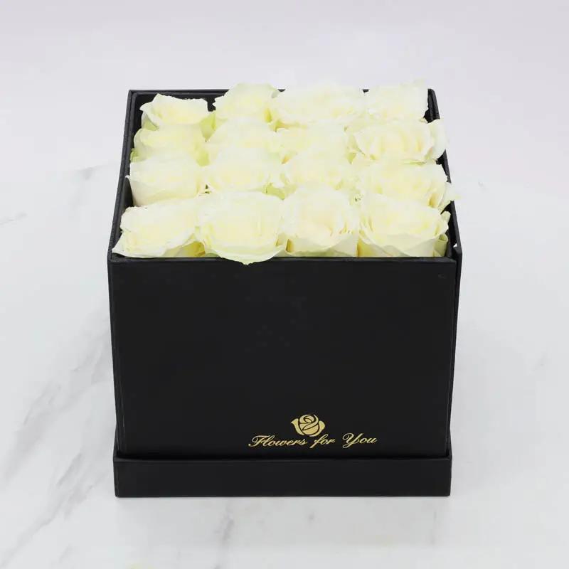 Ice White Roses and Chocolates Box - Flowers gift from Buy Any Flowers Dubai in Al Quoz Industrial Area 4, Dubai, UAE - image 2