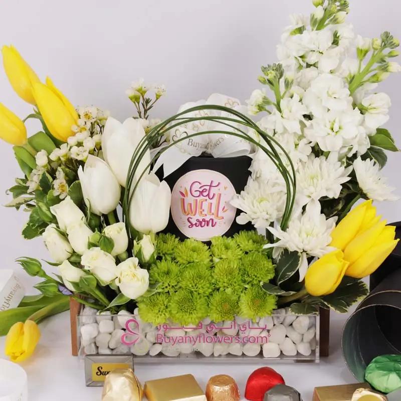 Get Well Soon Flowers and Chocolate Arrangement - Chocolates gift from Buy Any Flowers Dubai in Al Quoz Industrial Area 4, Dubai, UAE - image 2