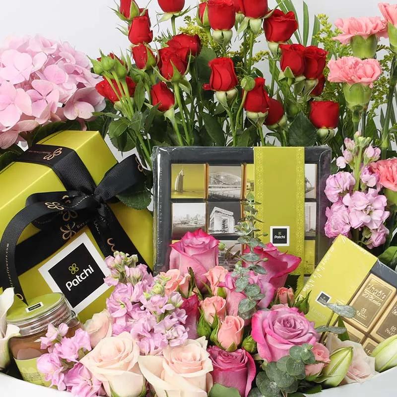 Everything Grand Floral Patchi Hamper - Flowers gift from Buy Any Flowers Dubai in Al Quoz Industrial Area 4, Dubai, UAE - image 3