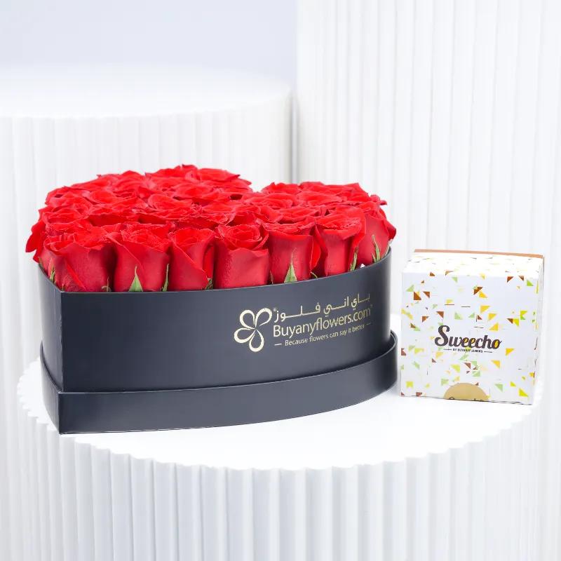 My Heart for You With Chocolates - Gift Sets gift from Buy Any Flowers Dubai in Al Quoz Industrial Area 4, Dubai, UAE