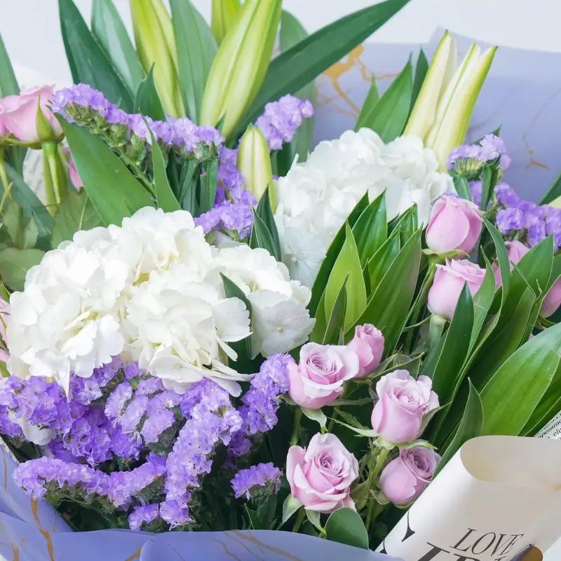 Ivory Lilac Bouquet - Flowers gift from Buy Any Flowers Dubai in Al Quoz Industrial Area 4, Dubai, UAE - image 2