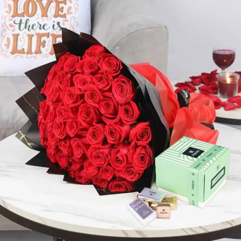 withlove51redrosesbouquetanddeluxepatchichocolates250gm_7e0d5e.webp