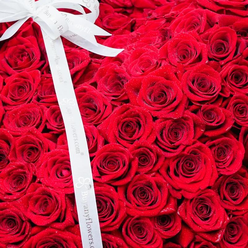 Eternal Love 201 Red Roses 3D Heart Arrangement - Flowers gift from Buy Any Flowers Dubai in Al Quoz Industrial Area 4, Dubai, UAE - image 3