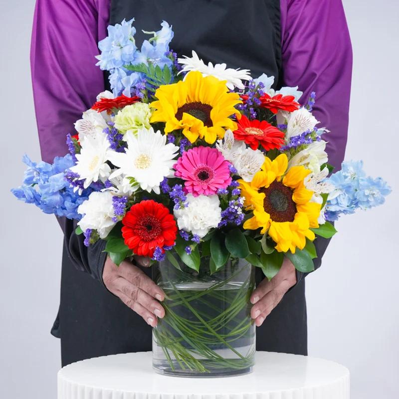 Vibrant Flower Wishes in Vase - Flowers gift from Buy Any Flowers Dubai in Al Quoz Industrial Area 4, Dubai, UAE - image 3