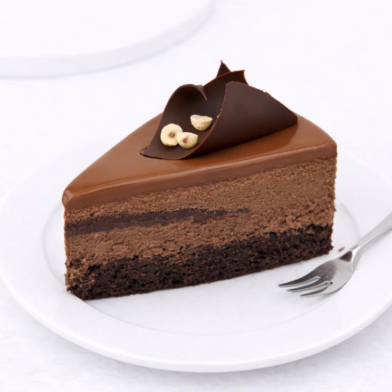 Chocolate Hazelnut Praline Mousse Cake 4 Portion - Cakes gift from Buy Any Flowers Dubai in Al Quoz Industrial Area 4, Dubai, UAE - image 4