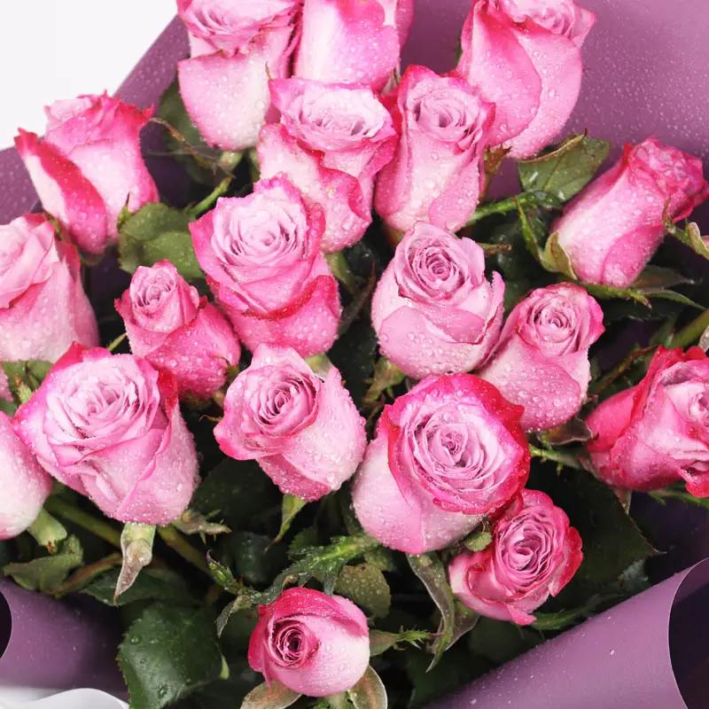 Poise 21 Purple Roses Bouquet - Flowers gift from Buy Any Flowers Dubai in Al Quoz Industrial Area 4, Dubai, UAE - image 3