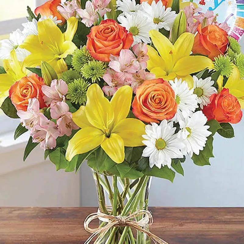 Spring Delight Flowers and Balloon thumbnail 2