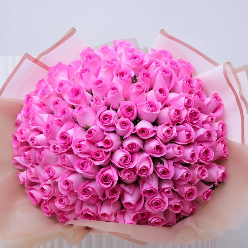 151 Pink Roses Bouquet - Flowers gift from Buy Any Flowers Dubai in Al Quoz Industrial Area 4, Dubai, UAE - image 2