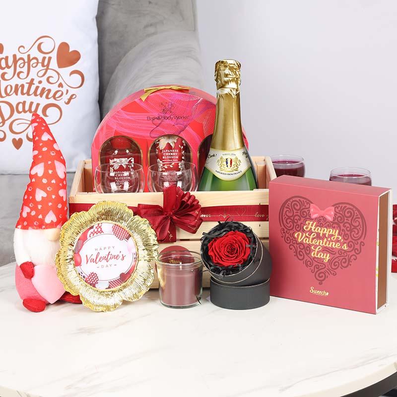 Romance Valentine Gift Hamper from Buy Any Flowers Dubai in Dubai