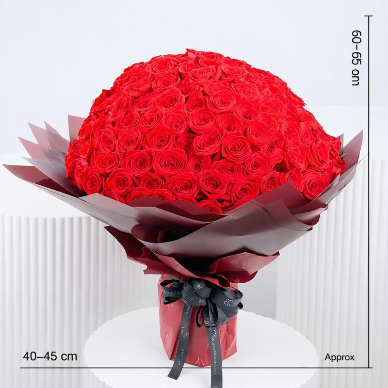 Love Story 151 Red Roses Bouquet - Flowers gift from Buy Any Flowers Dubai in Al Quoz Industrial Area 4, Dubai, UAE - image 4