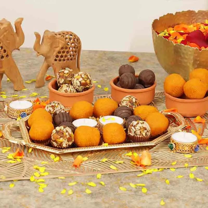 Diwali Sweets and Chocolates Platter thumbnail 3