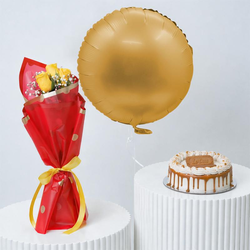 Yellow Roses Cake Surprise in Dubai